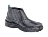 Conforto BV52 595 Botina de Segurança, cano curto, couro curtido ao cromo, ABNT NBR ISO 16603, preta, 43, forro sintético, EVA anti-fungo/anti-bactéria, poliuretano, antiderrapante/14kV, ressalto mínimo 2,5 cm, biqueira composta/termoplástico, certificado de aprovação CA - MTE, produto importado