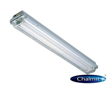 Chalmit PRGE/236/BI/EM/INMETRO Luminaria de Emergencia Ex, 2x36W, X500431-P22000, 220/245V, Ex tb Atex, 50/60Hz, IP66/67, ABNT IEC 60079-0, BASEEFA 04ATEX0220 Ex II 2 G D EEx eqm II T4, substitui modelo antigo PRGE/236/BI/EM/220/2TB/CEP