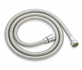 Trident 6PE13 Mangueira Chuveiro, corpo em aço inoxidável, policloreto vinila, acabamento cromado, conexão fêmea roscada, diametro 1/2",  comprimento 59" polegadas, produto importado
