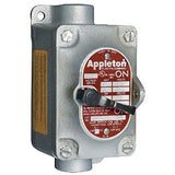 Appleton EDSC175-F23 Chave Comutadora Rotativa, 2 posições, 220V, 30A, Ex d NBR IEC 60079-0, Grupo IIC, produto importado