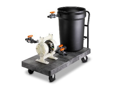 Rydlyme Marine Descaling System 10PPC, conjunto composto por carrinho heavy duty (cart) móvel com rodas de 8",  medindo 61x122 cm (2'x 4' pés), e tanque de circulação com válvula de de drenagem, uso e operação simplificada, produto importado, ficha tecnica catalogo datasheet