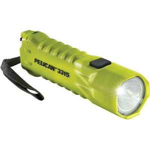 Pelican 3315 Lanterna de mão LED super brilhante, de alto desempenho, EXLM120, 160 Lumens, design compacto e leve, corpo em ABS de alto impacto, comprimento 144mm, peso com baterias 180g baterias, pilhas 3x AA alcalinas, cor amarelo, produto importado